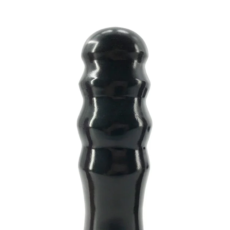 20.5cm 8 Thick 5cm Wave Shape Silicone Bamboo Dildo Huge Silicone Anal Butt Plug Black Boys Sex Toys for Anal Sex
