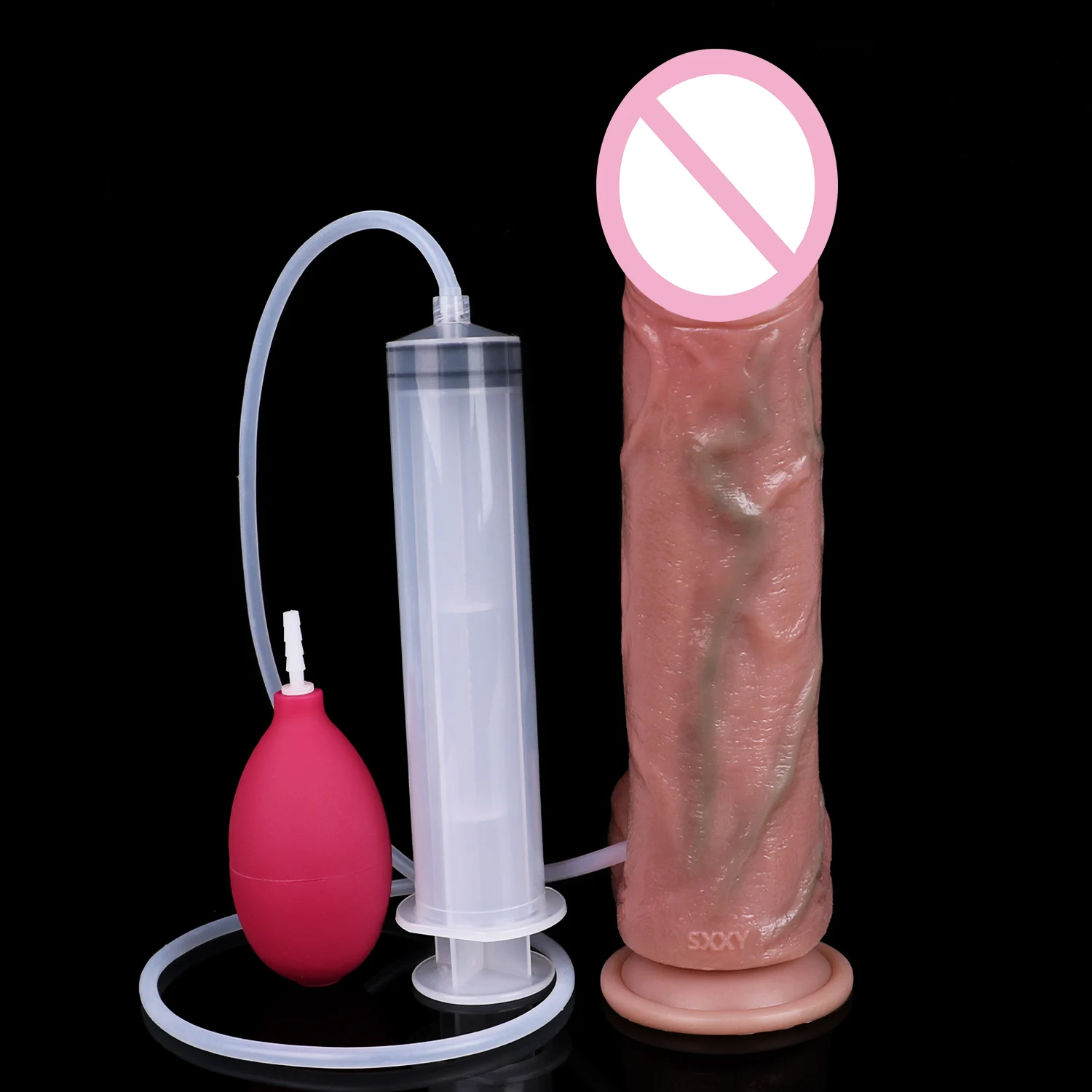 Squirting Penis Dildos Cum Squirting Sex Toys for Men Configuring Syringes and Balloons Erotic Tools