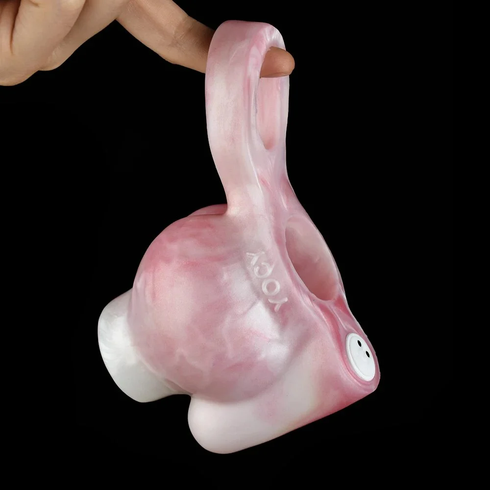 3.07 Inch Small Realistic Skin Wolf Penis Prostate Massage Liquid Sex Penis Sleeve Able to Bend Soft Toy