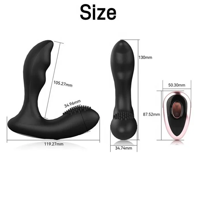 12-Frequency Remote Control Silicone Butt Plug Anal G-Spot Vibrator Sex Toys Men Women Couples Vibrating Anal Masturbation