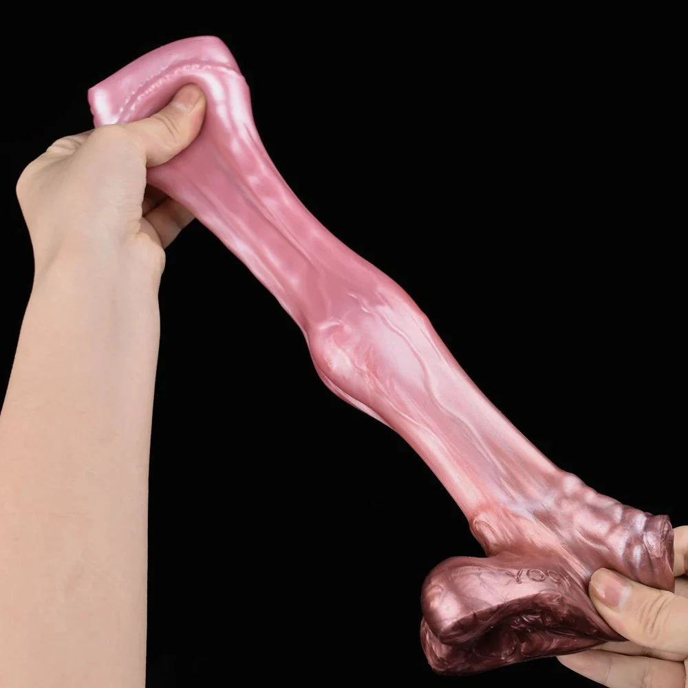 15cm Dog Knot Penis Sheath Fantasy Horse Cock Enlargement Silicone Dildo Sleeve for Gay Men Prostate Sex Toys