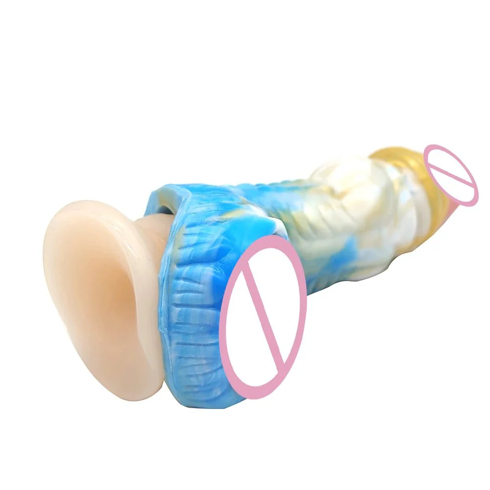 17.3cm Penis Extender Soft Silicone Male Cock Enlargement Reusable Penis Sleeve Big Dog Knot Dildo Sleeve for Men