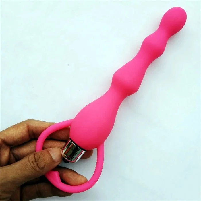 1 Speed Vibrating Silicone Anal Beads Sex Toys for Enhanced Sexual Pleasure