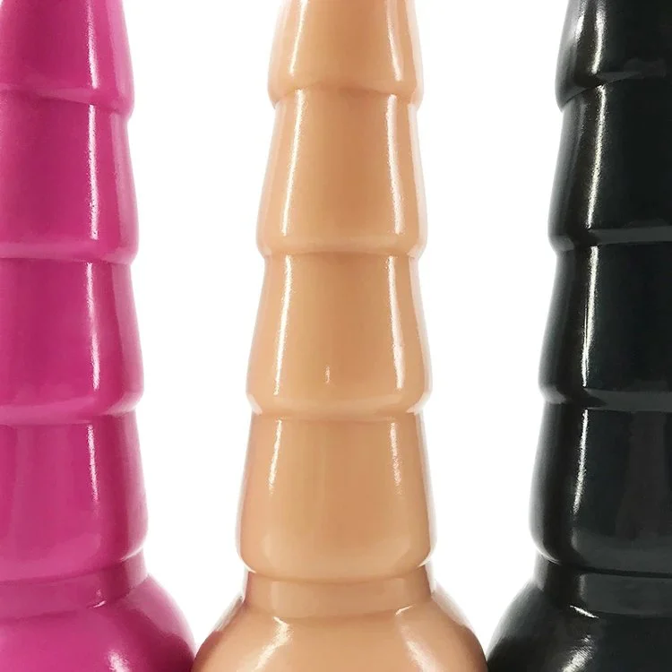 27cm 10.6 4.5cm Big Silicone Dildo Realistic Anal Plug Flexible Sex Toys Anal Plug Pagoda Shape Huge Butt Plug for Couples
