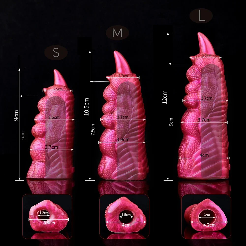 3 Sizes G Spot Stimulation Monster Dragon Finger Sleeves Penis Clitoris Massages Sex Toys for Women Couples Lesbian Toy