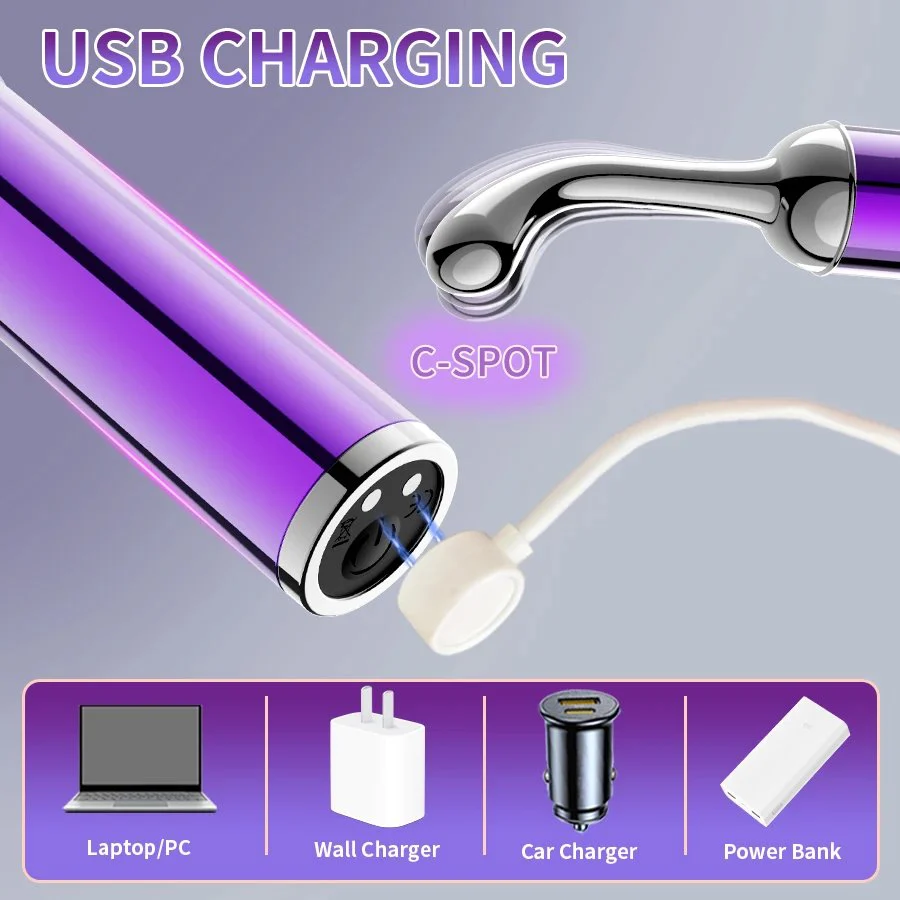 Mini G-point Vibrator 10 Frequencies USB Rechargeable 100% Waterproof for Adult Toys