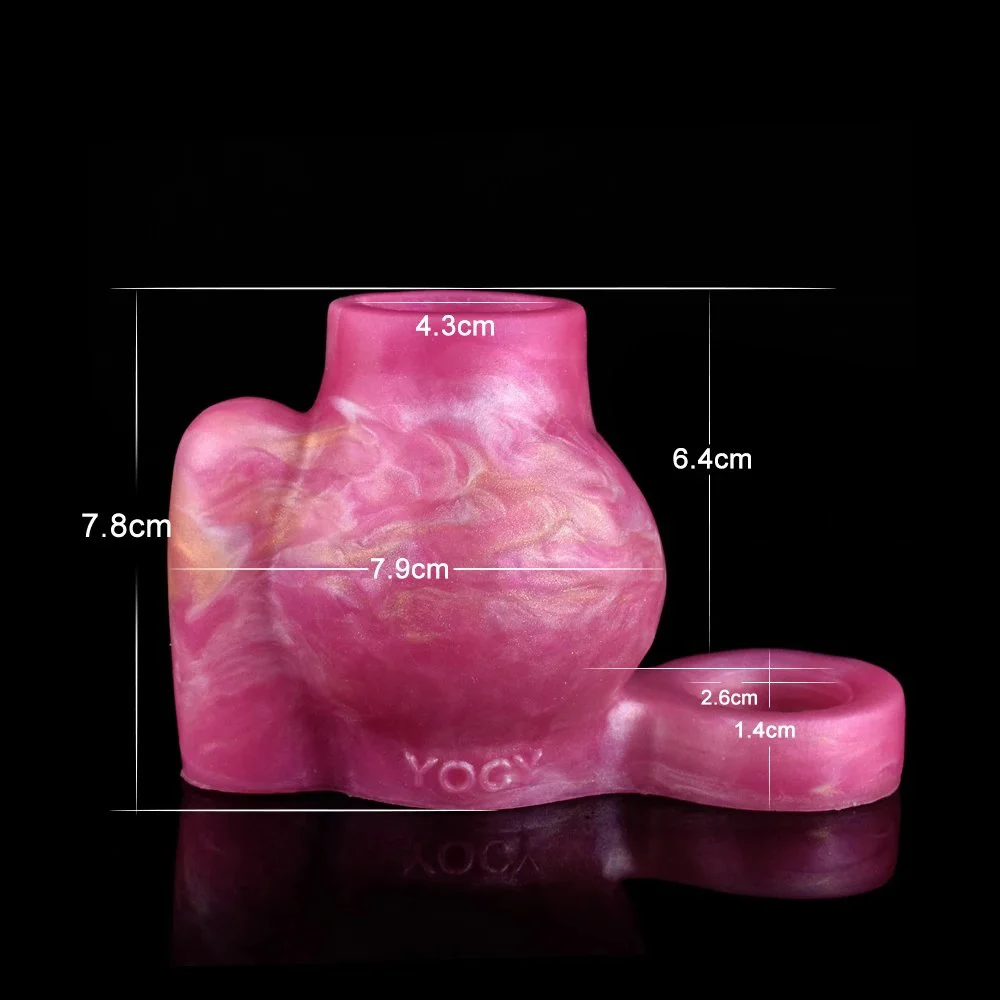 3.07 Inch Small Realistic Skin Wolf Penis Prostate Massage Liquid Sex Penis Sleeve Able to Bend Soft Toy