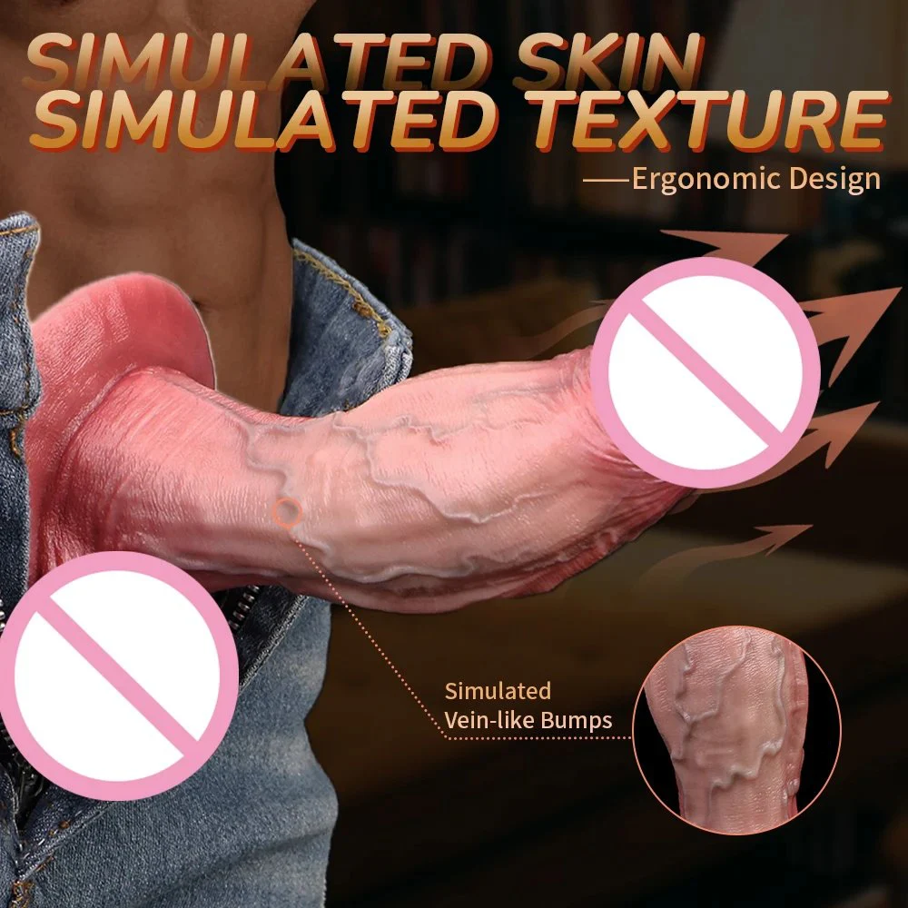 3D Precision Modeling Double-layer Simulation Technology Male Dildo Silicone Provides a Realistic Feel and Is Suitable