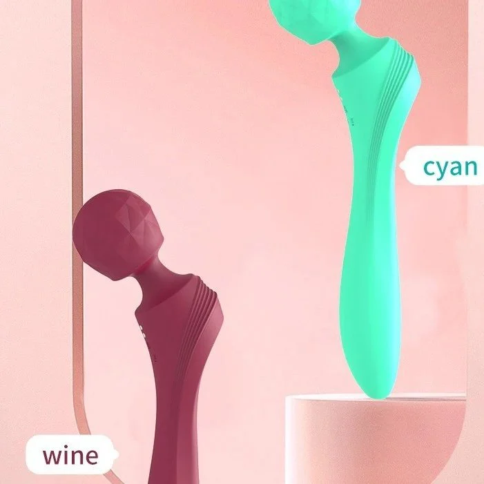 12 Frequency Heated G-Spot AV Vibrator Personal Wand Massagers Adult Sex Toys for Women