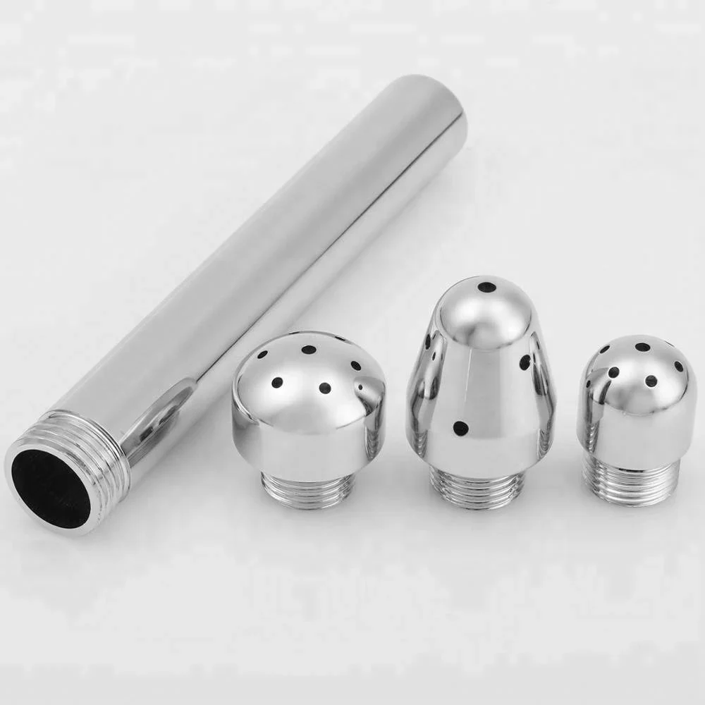 1Set Small Shower Head Enema Water Nozzle Anal Plug Head Enema Anal Cleaning Kit Faucet Vaginal Washing