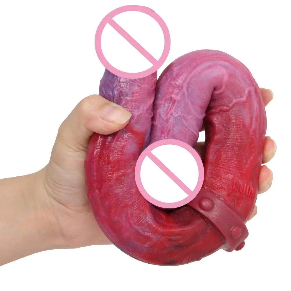 39cm Anal Dilator Silicone Double Headed Dildos Anal Expander Stick Sex Toys for Women Couples