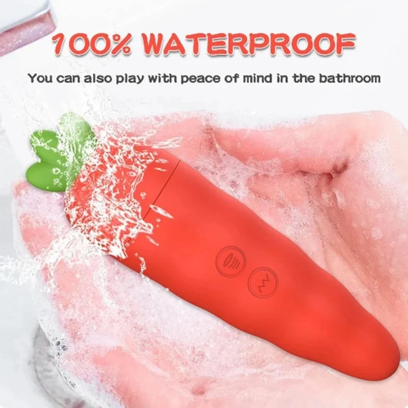 10 Frequency Nipple Clitoral Sucking Soft Vibrating Silicone Carrot Vibrator Sex Toys Women