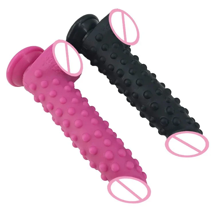 23cm 9 5.2cm Strong Stimulation Butt Dildo Sex Toy Realistic Silicone Anal Plug with Bumpy for Exciting Sexual Experience