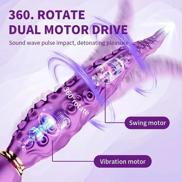 Octopus Rotating Vibrating Dildo Female Clitoral Stimulation Vibrator AV Massage Stick Sex Toys for Women