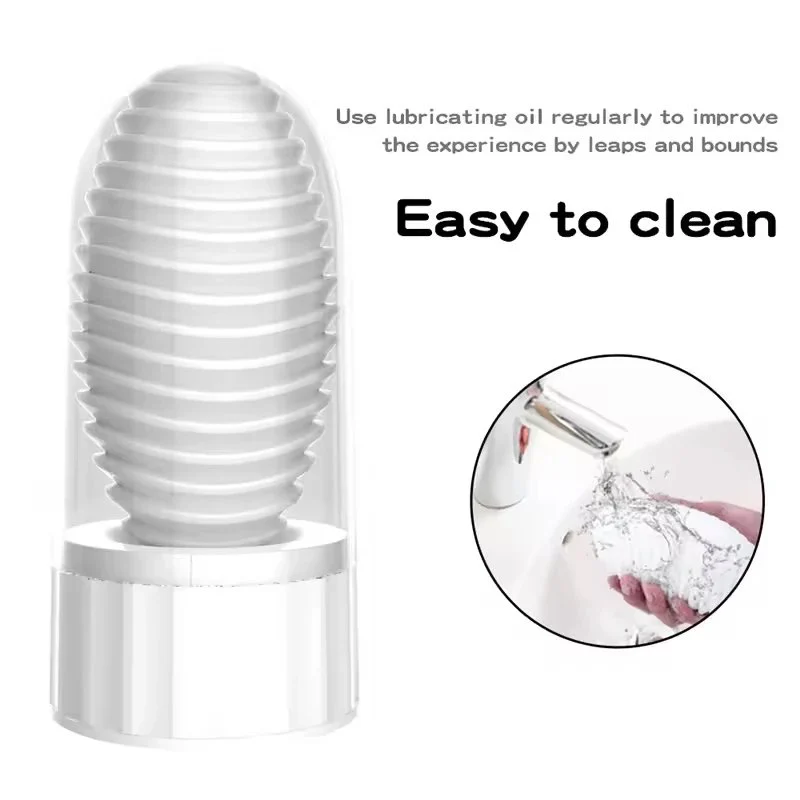 Waterproof Spiral Masturbator Cup for Men,Multiple Stimulation Male Sex Toy Man Masturbation Cup Adult Toys