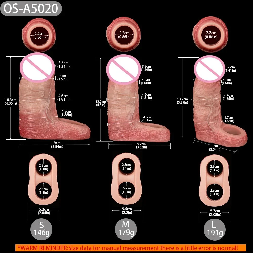 Ultra S M L Silicone Penis Sleeve With Anti-drop Skin Feeling Male Dick Sheath for Men Cock Extend Delay Ejaculation
