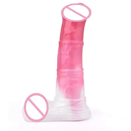 7.08 Inch Big Realistic the Horse Sheath Liquid Platinum Silicone Wearable Penis Sex to Toy