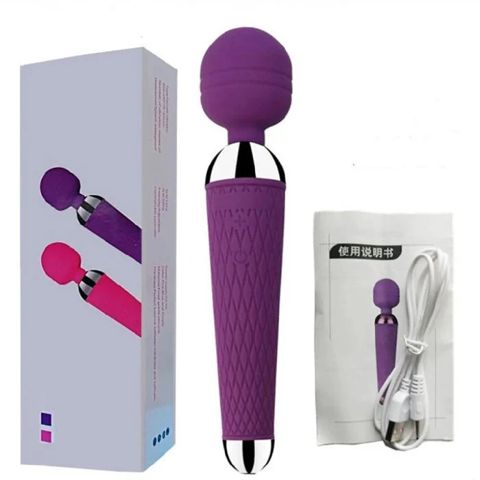 10 Frequency Wand Massage Stimulator Vaginal and G-Spot Vibrators Sex Toys for Adult Women