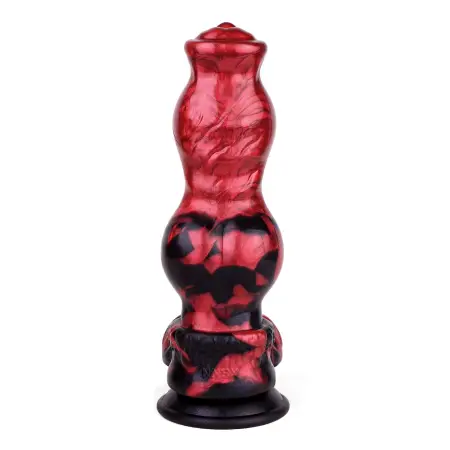 9in Realistic Dog Knot Fantasy Dildo Wolf Knotted Anal Plug Dildos with Strong Suction Cup Adult Sex Toy Anal G-Spot Stimulation