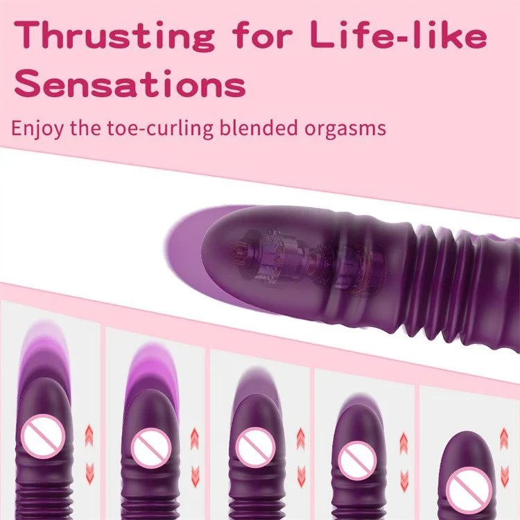 New Arrival 3 in 1 G Spot Clitoral Stimulator Heating Thrusting Rabbit Vibrator Sex Toys for Women