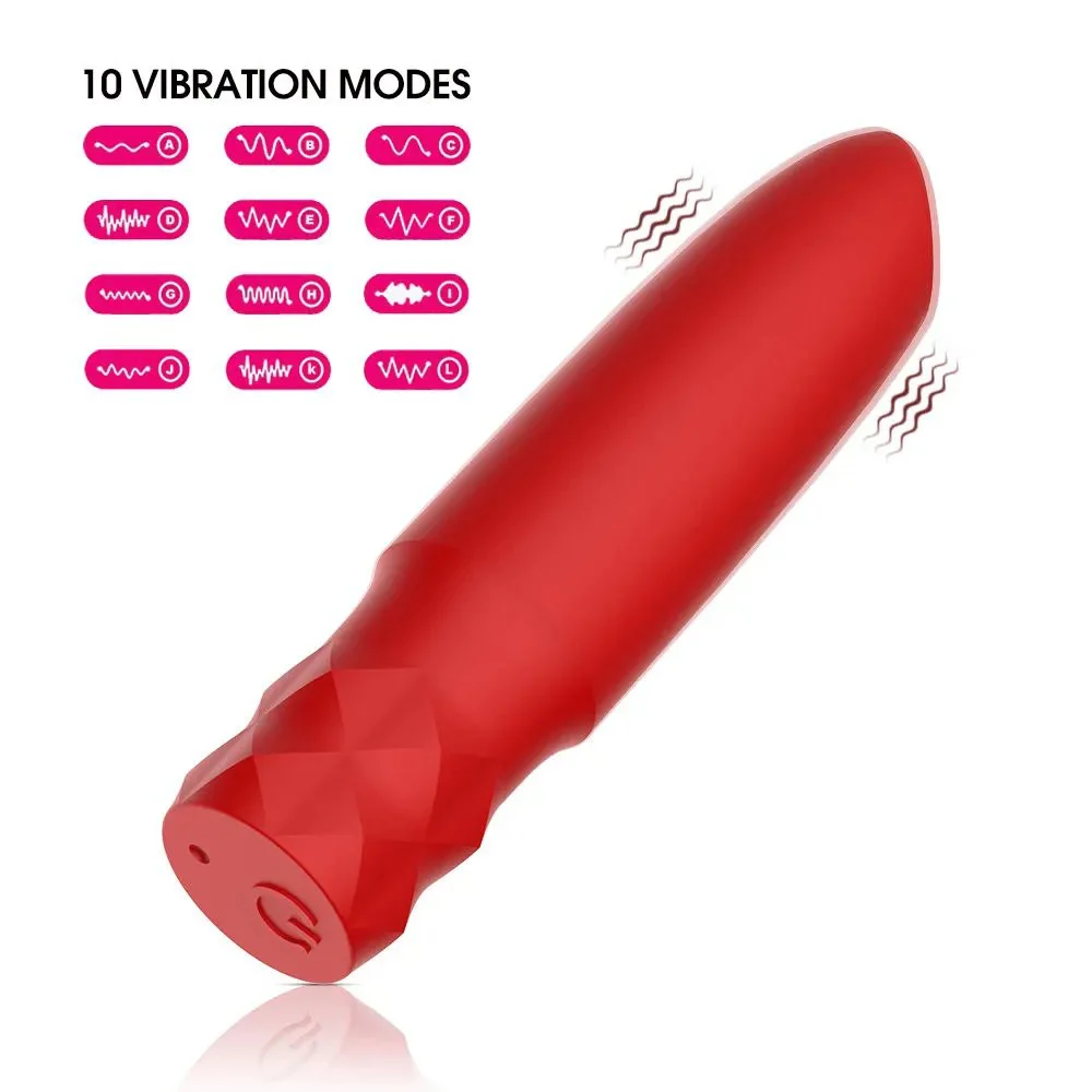 New Mini Bullet Vibrator for Women 10-Speed G-Spot Stimulator USB-Powered Vaginal Vibrators Pleasure Sex Toy