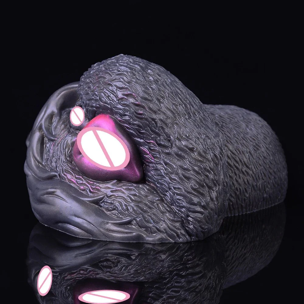 Vibrating Real 3D Print Silicone Masturbation Cup for Men Pocket Pussy Adult Endurance Exercise Oral Cup Masturbator Sex Product