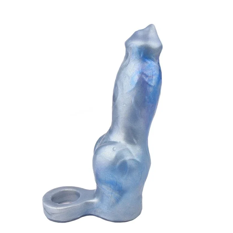 8 Inch Huge Animal Dog Dildo Penis Sleeve Liquid Silicone Sex Shop Toy