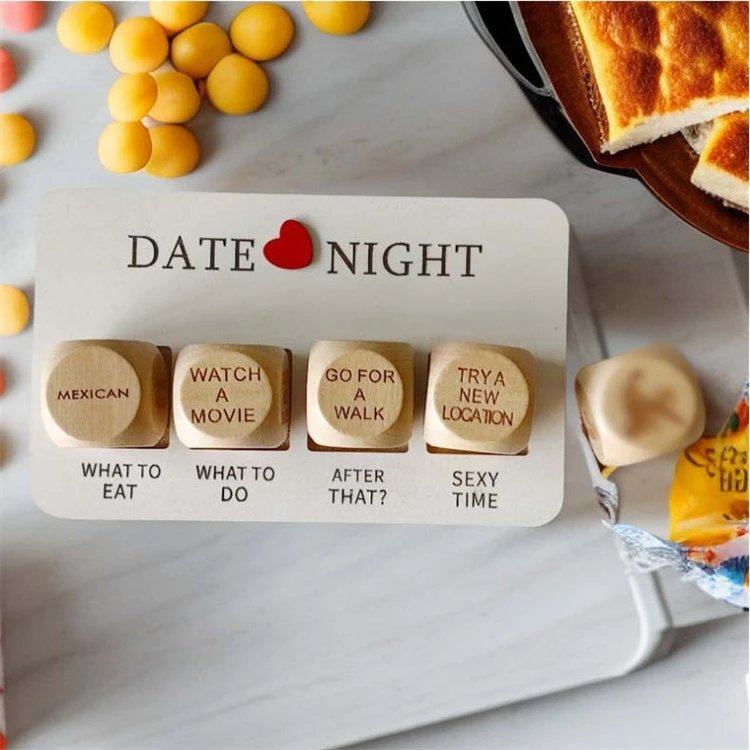 Adult Sex Toys Wooden Dice Set Romantic Fun Games Cube Date Night Dice for Couples