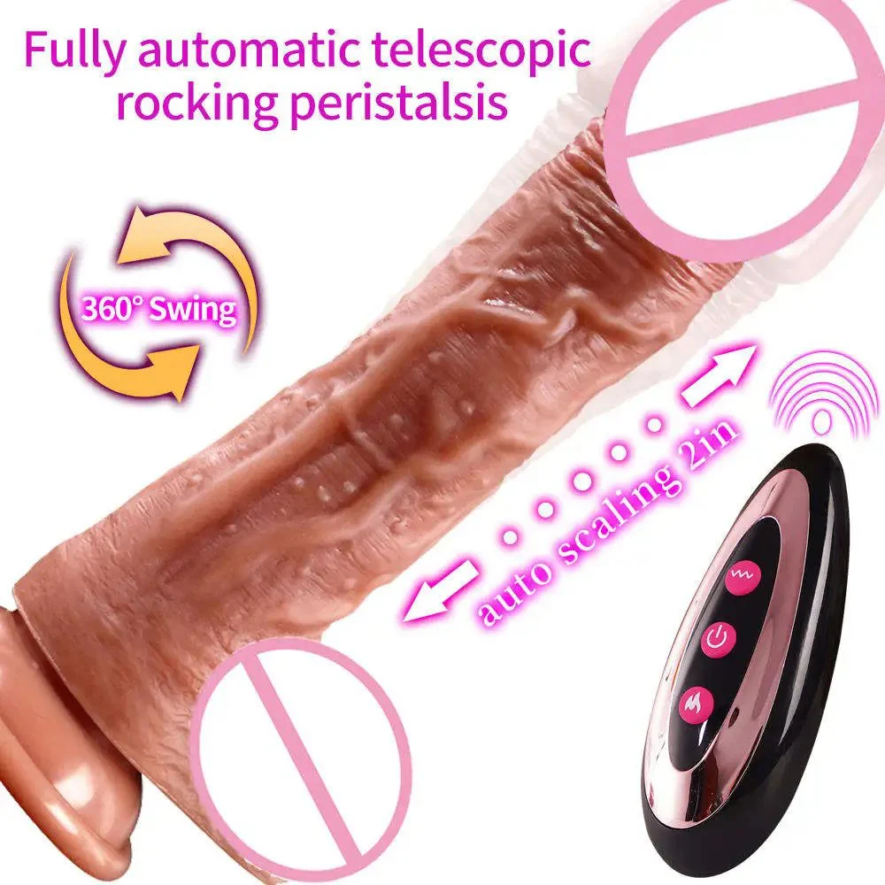 Realistic 7.87 Inch Thrusting Big Dildo Vibrator for Women Heating Anal Clit G-Spot Stimulation Adult Sex Toys
