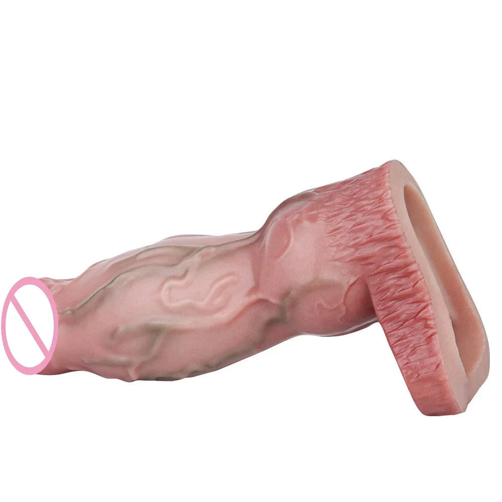 Adult Realistic Liquid Silicone Dildo Sleeves Penis Sleeve,Cock Extender for Men,Penis Sleeve Enlarger Sex Toy