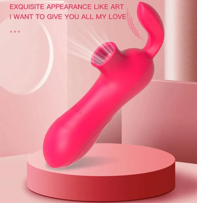 12 Frequency Powerful Clitoral G Spot Sex Toy Sucking Breast Rabbit Vibrator for Women