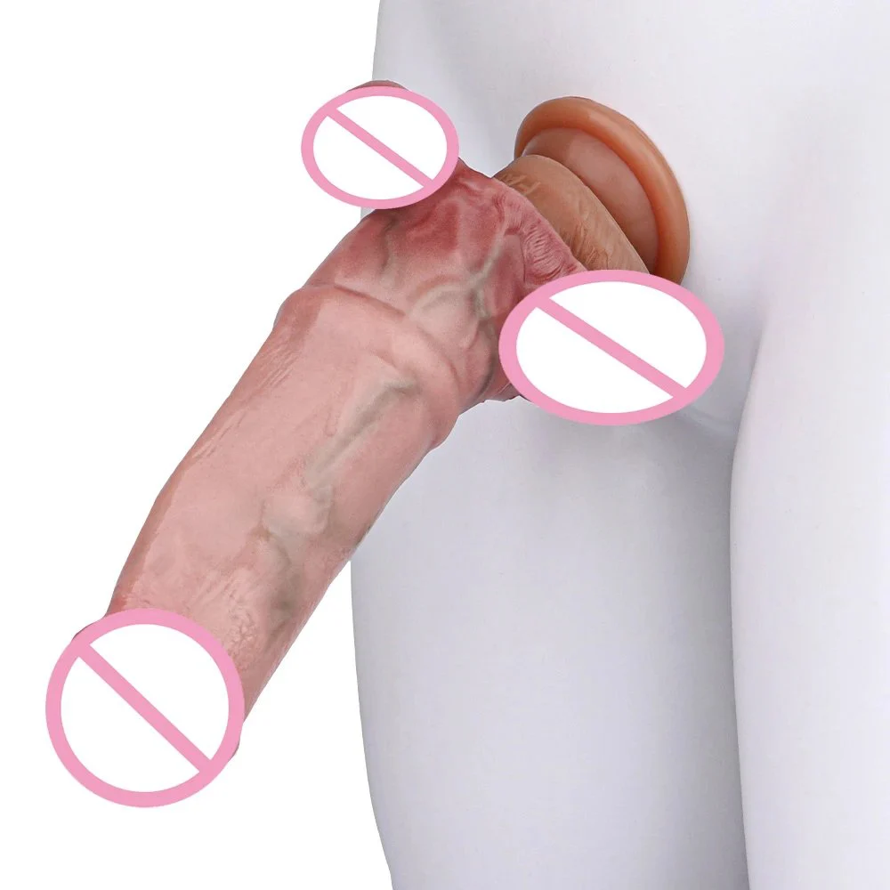 6.9inch Skin Animal Horse Cock Sleeves Realistic Penis Enlargement Sex Toy Penis Extender Sleeve for Man