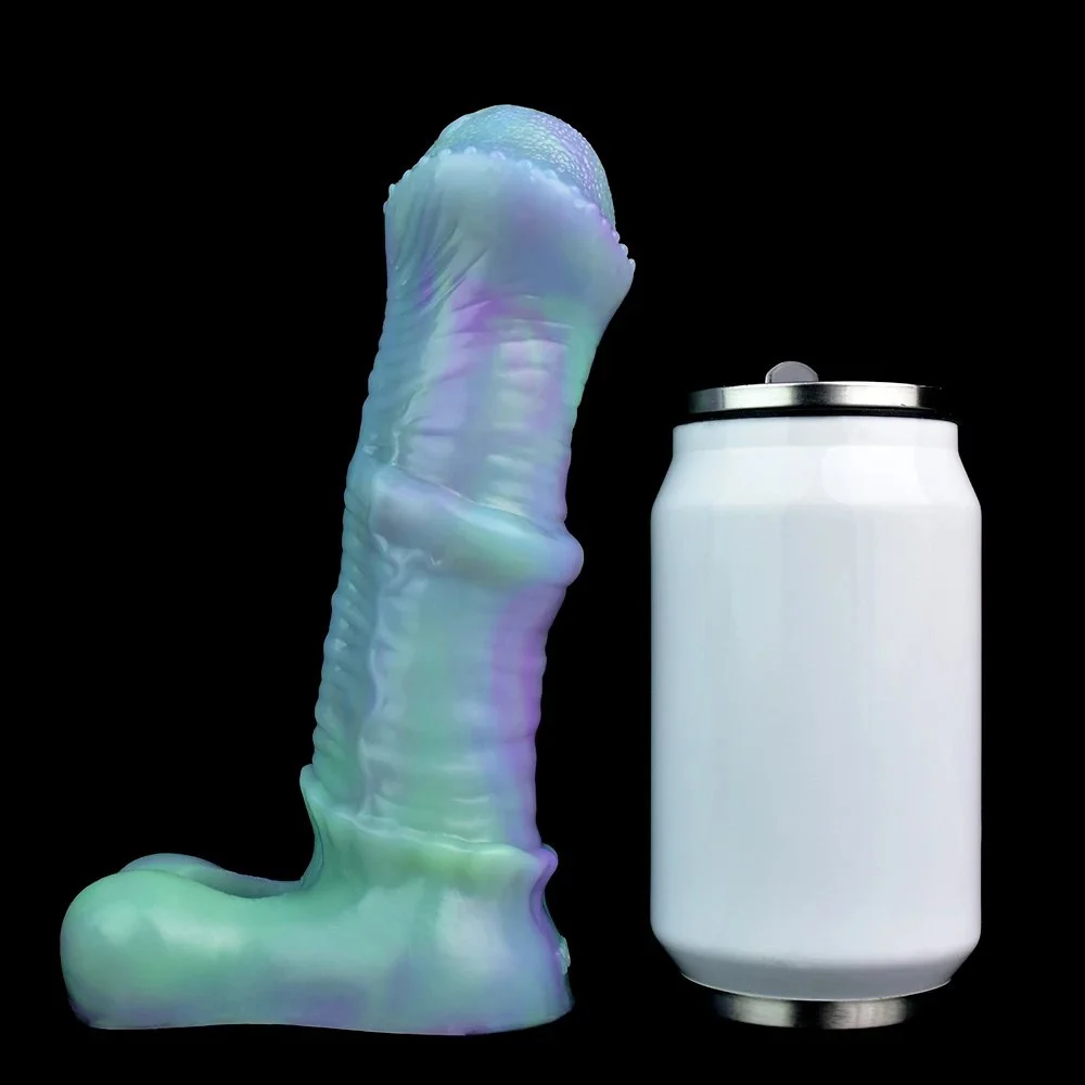 XL Size Silicone Sleeve Sex Toys for Men Hollow Dildo Penis Enlargement Extender Horse Cock Sleeves Wearable Animal Dildo