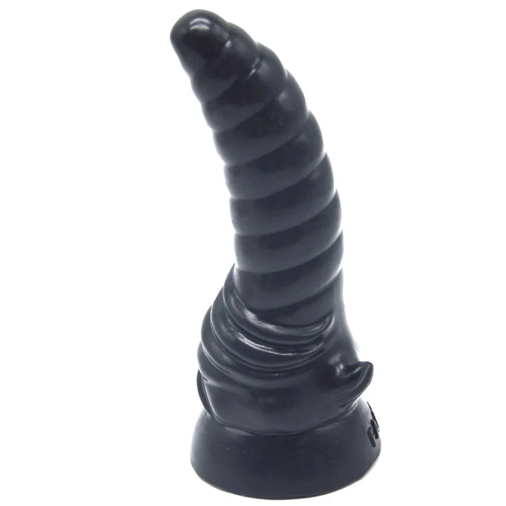7inch Anal Plug Horn Shaped Dildo Silicone Soft Dildo Sex Tool Penis Sex Toy for Women Big Anal Dildos Big Soft Penis for Man