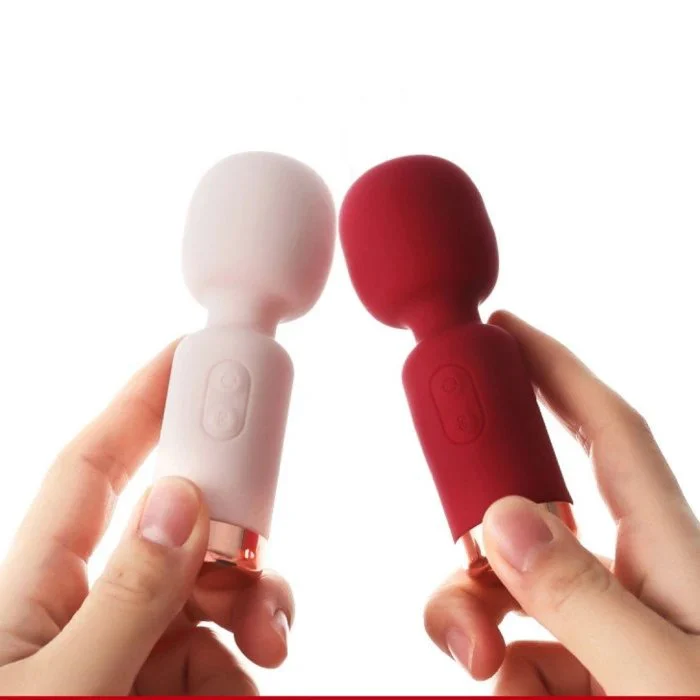 Portable USB Rechargeable 10 Frequency Silicone Vibrating Wand Massage for Women Clitoral & G-Spot Stimulator Sex Toys