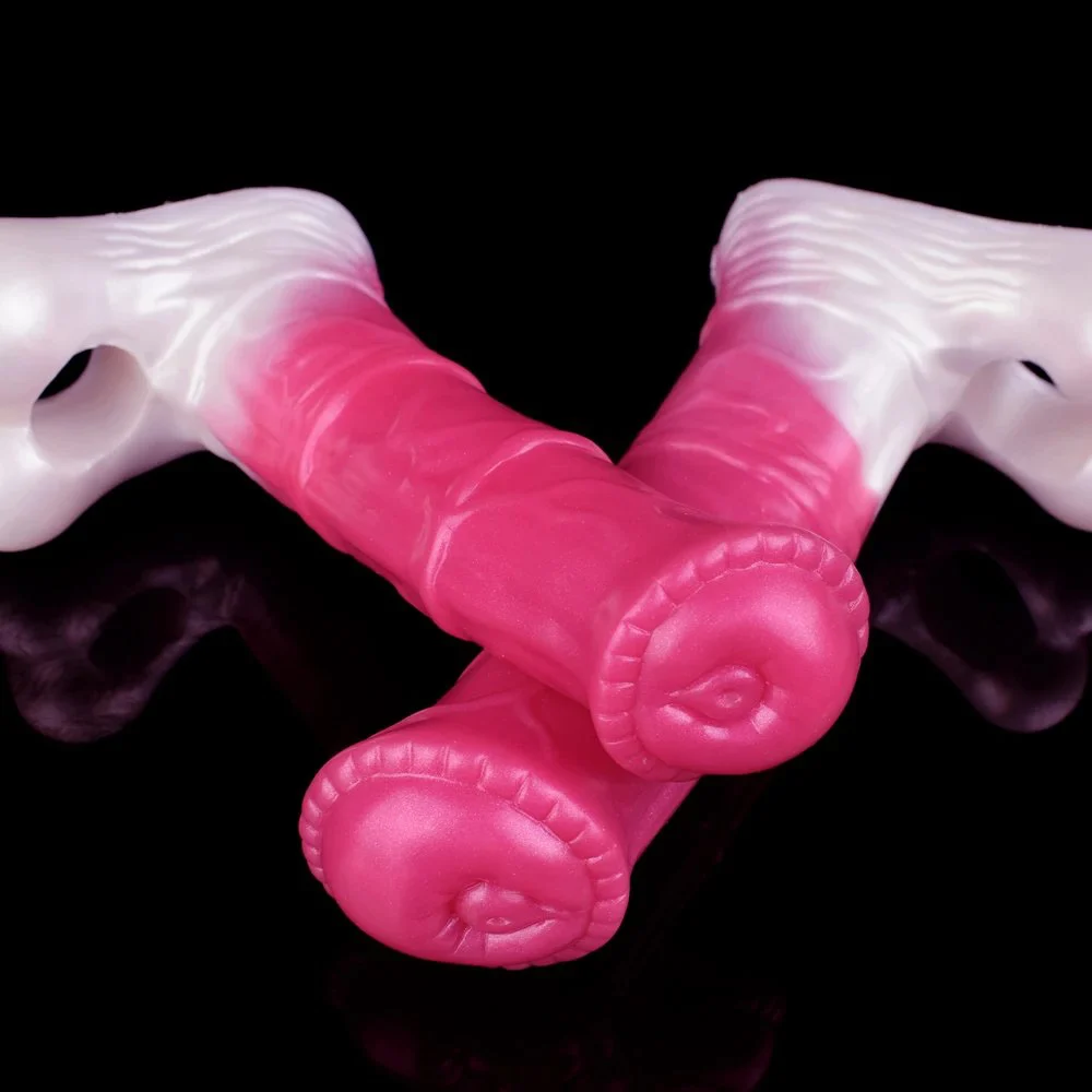 Wearable Sex Toy Horse Hollow Dildo Fantasy Penis Sleeves Best Time Delay Condom Soft Silicon Cock Ring for Male Sex Toy