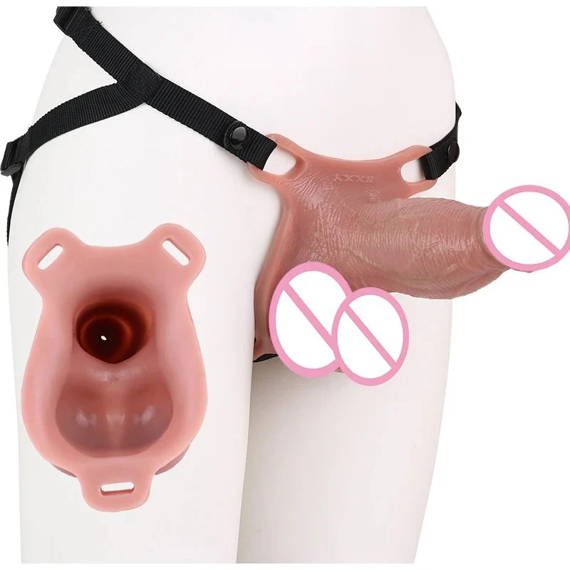 7''Realistic Penis Sleeve Reusable Dildo Sleeve with Belt Penis Enlarger Sleeve Condom for Male Penis Sheath Adult Sex Toys