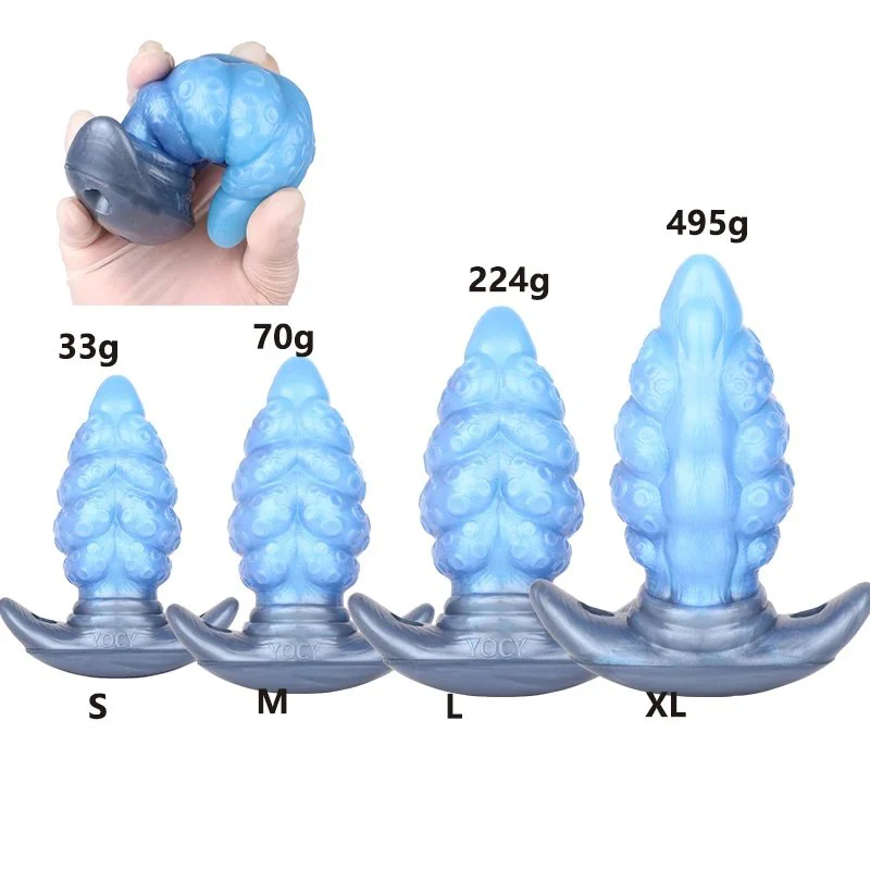 5 Different Sizes Octopus Anchor Butt Plug XXL Anal Plug Trainer Dildo Massage Prostate Stimulator for Men Women Sex Toys 18+
