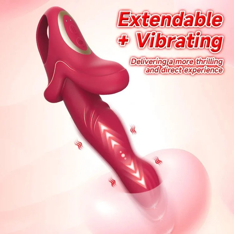 10 Frequency Handheld Telescopic Vibrator G-spot Female Masturbation