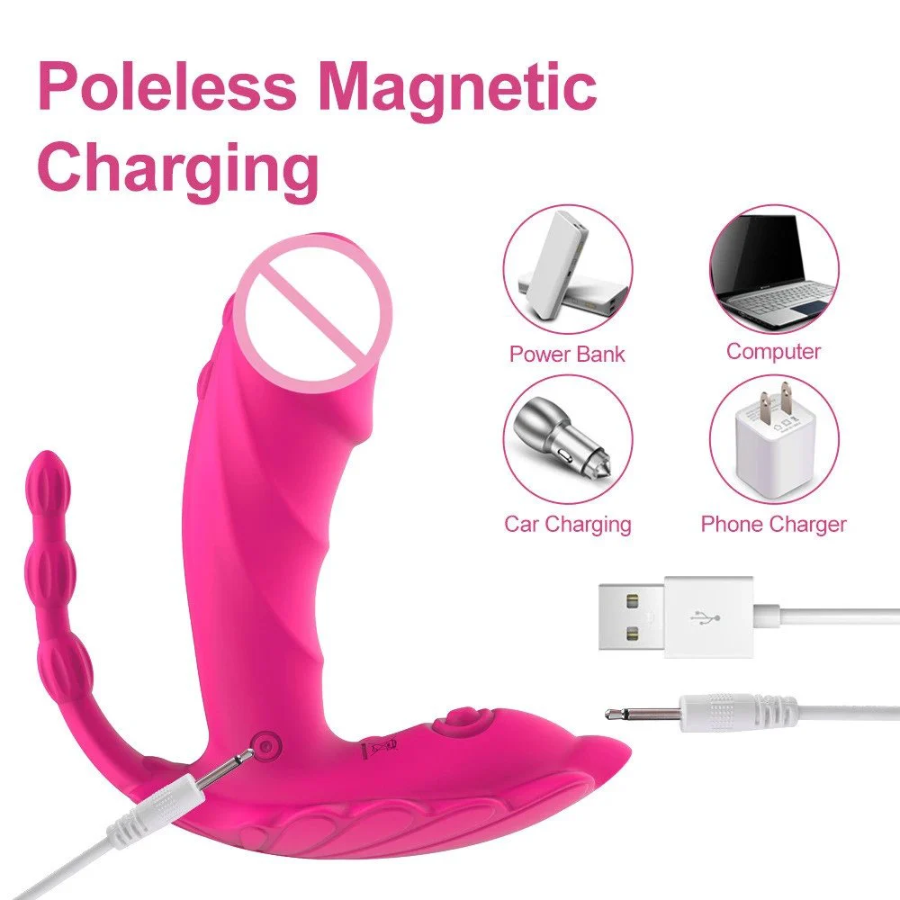 10 Frequency Sex Toys Wearable Vibrator Anal Plug Remote Control Vibrating Dildo Panties for Women