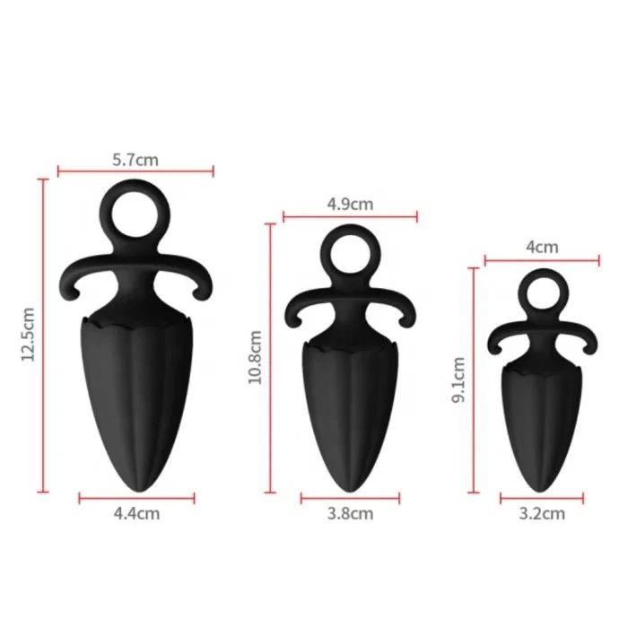 Anal Fantasy Restraints Bondage Sex Toy Fetish Unisex Silicone Butt Plug Anal Stimulation for Masturbation