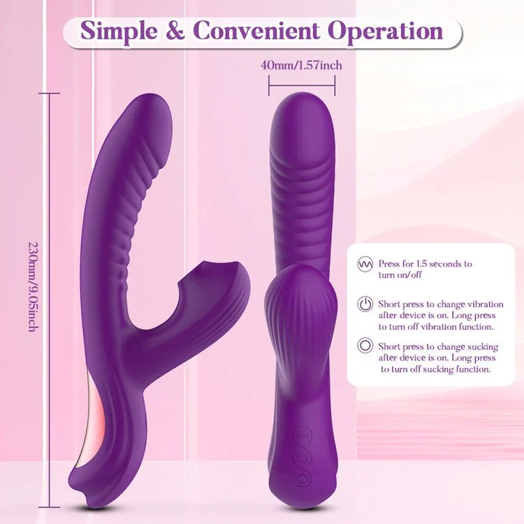 10 Frequency Powerful Sucking Massage Vibrator Rabbit Dildo Vibrator Sex Toys for Women