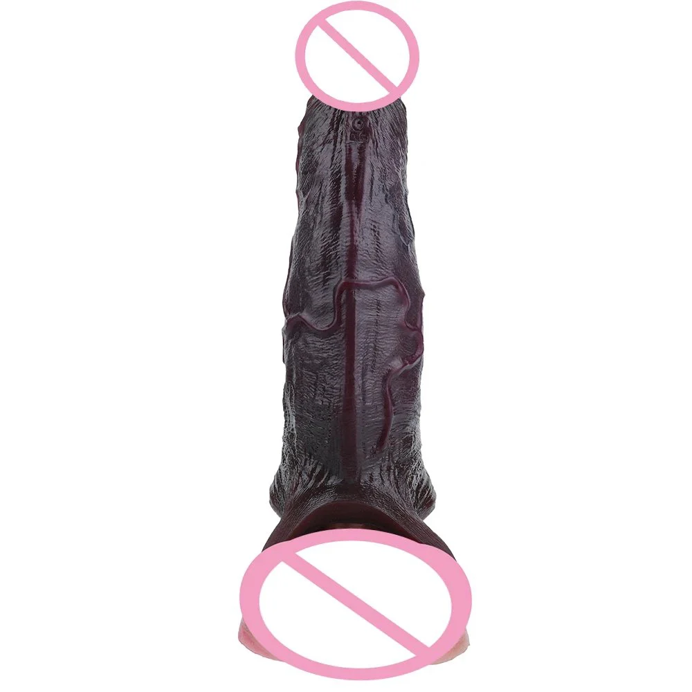 Black Obsidian Soft Silicone Vibrating Penis Extension Sleeve Closed Tip Wearable Enhancer Realistic Design