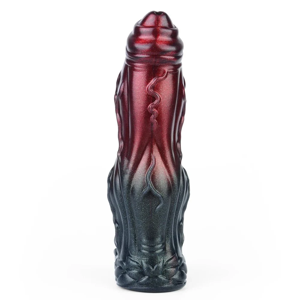 Black Samurai Closed-end Penis Sleeve Penis Enlargement Fantasy Monster Penis Sleeve Male Soft Dildo Sleeve Extender Sex Toys