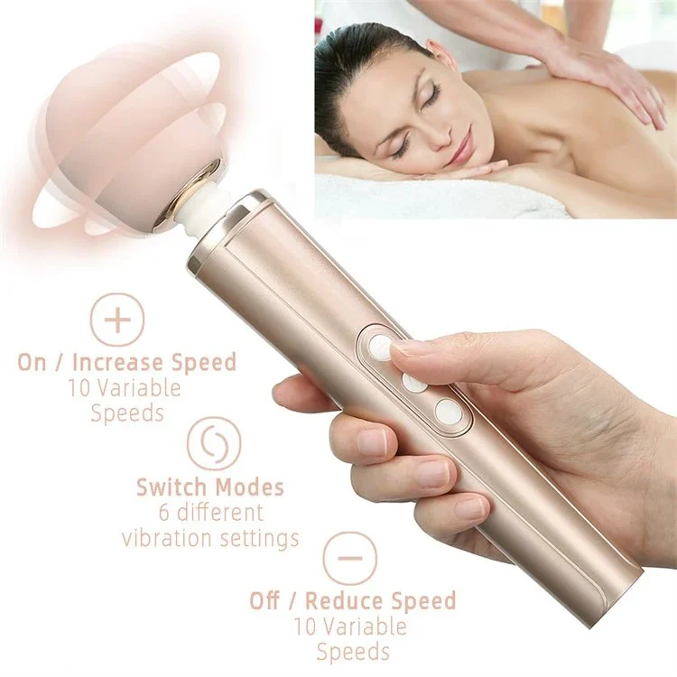 10 Speed Usb Charge Huge Av Wand Vibrators Full Body Massage Vibrator Sex Toys for Woman Microphone