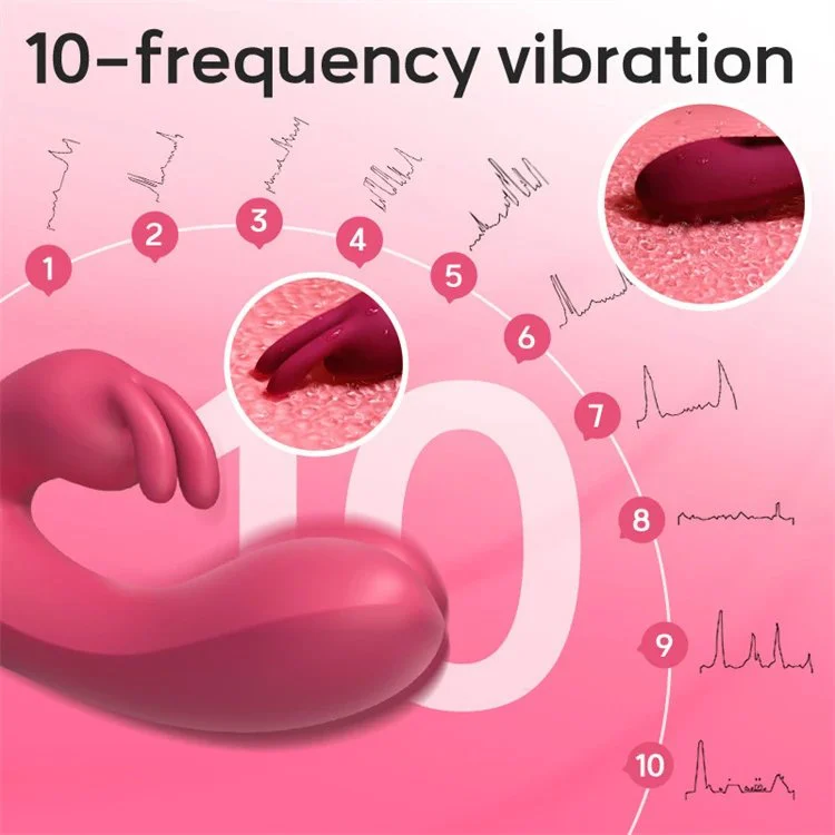 10 Frequency Sex Toys Female Masturbation Clitoral Stimulation Double Motor G Spot USB Charger Rabbit Vibrator