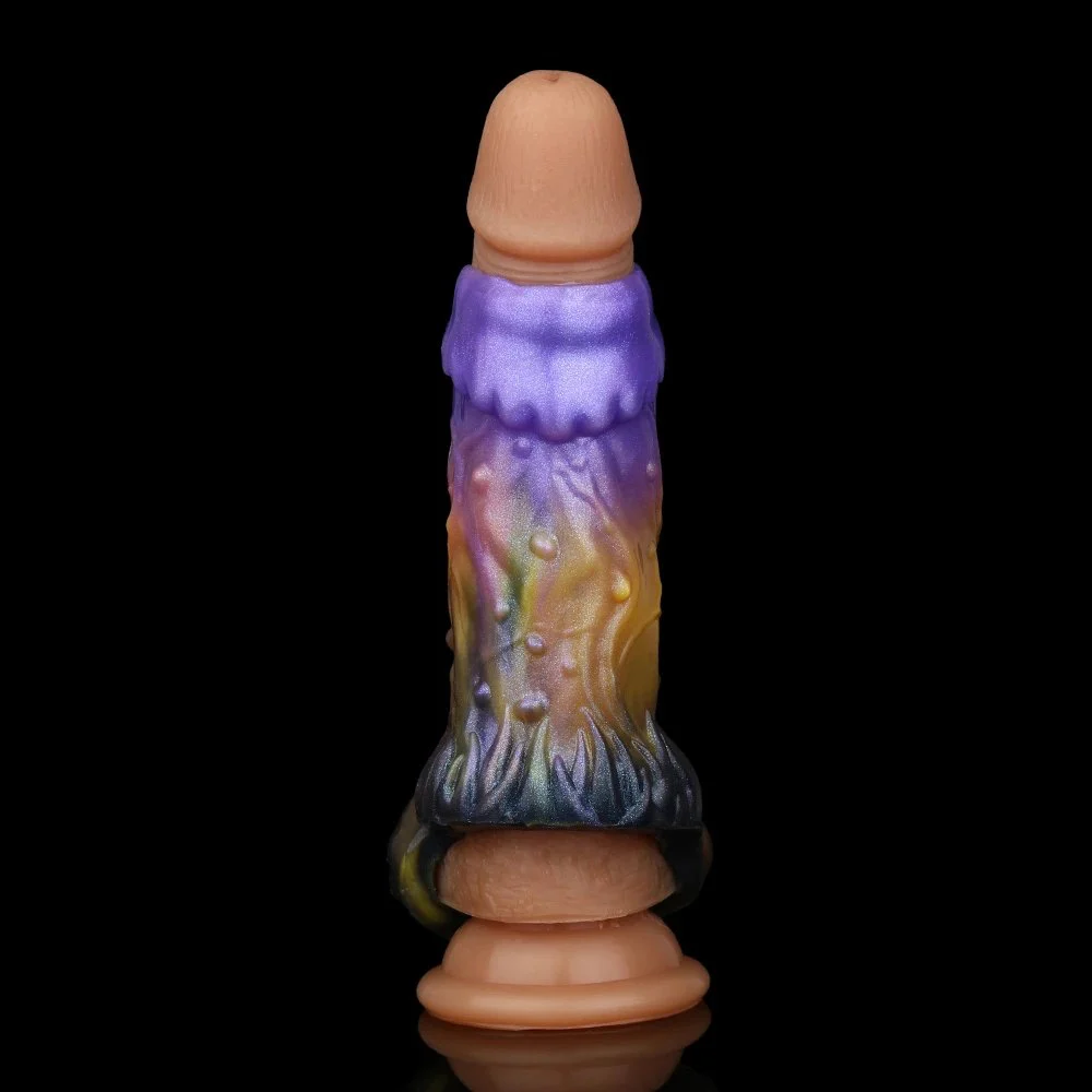 Allure Blaze Fantasy Monster Penis Sleeve Enlarged Open Penis Enlargement Sleeve Male Dildo Extender Sex Toy