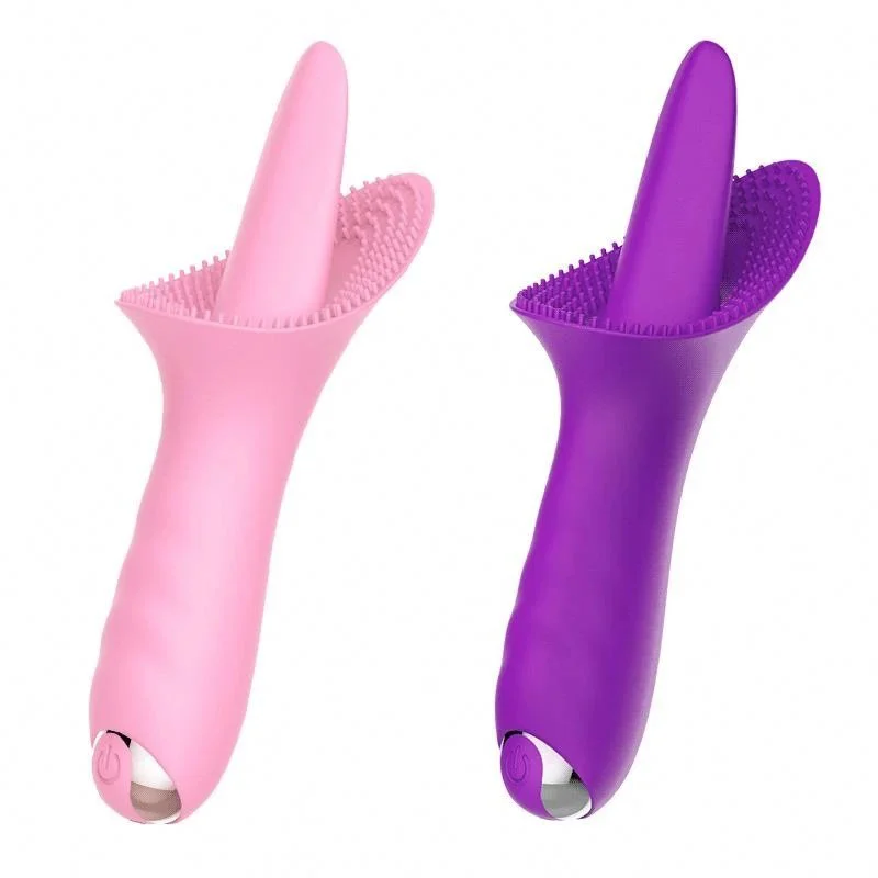 100% Waterproof Silicone Realistic Tongue Licking Vibrator Female Masturbation Adult Sex Toys