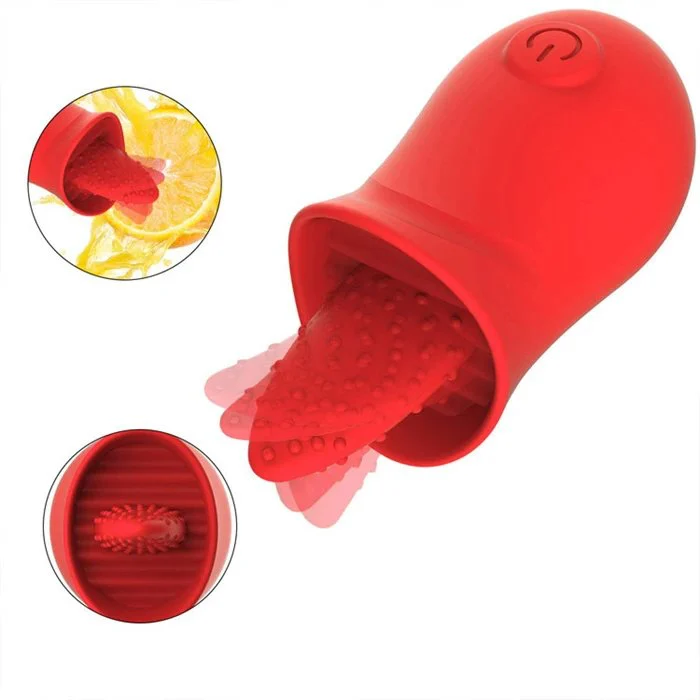 10 Strong Tongue-Shaped Vibrator Massage Female Sex Toys