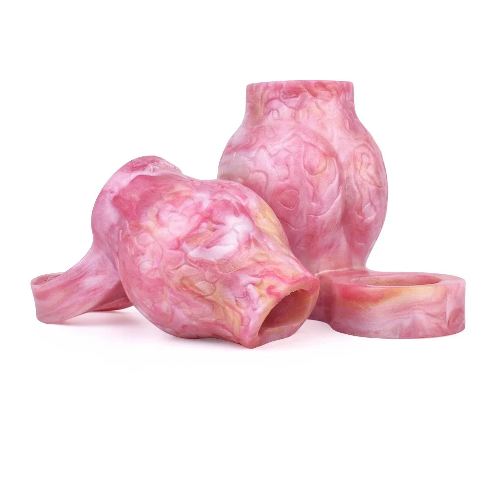 Dog Knot Men Penis Enlargement Glans Masturbate Stimulate Sex Toys for Men Silicone Cock Ring Dildo Sleeve Size S M L